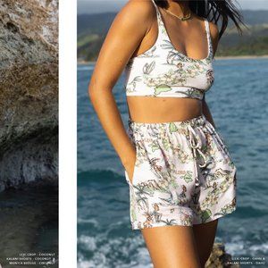 RESA Oahu Matching Set - Lexi Crop & Kalani Shorts - NWT
